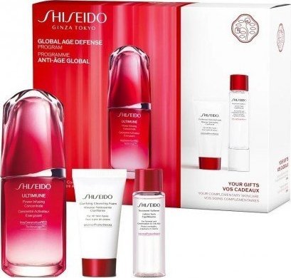 Shiseido SHISEIDO SET (ULTIMUNE POWER INFUSING CONCENTRATE 50ML+ CLARIFYING CLEANSING FOAM 30ML+ TREATMENT SOFTENER 30ML)