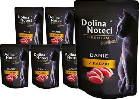 Dolina Noteci Karma Premium danie z kaczki dla kotów sterylizowanych 10x85g