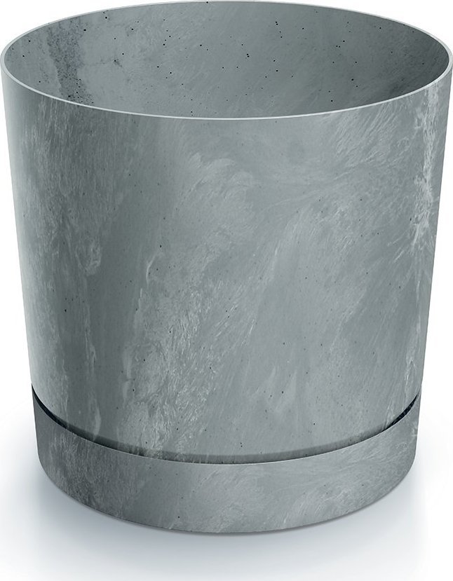 Prosperplast Doniczka okrągła Tubo Effect 200E + podstawka 4,6l