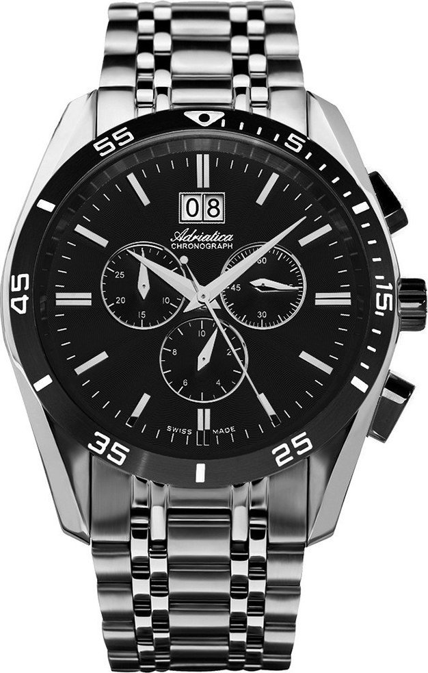 Zegarek Adriatica Zegarek męski Adriatica A8202.Y114CH srebrny
