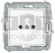 MGP-1 MINI Mechanizm gniazda pojedynczego bez uziemienia 2P (bez przesłon torów prądowych) biały MGP-1