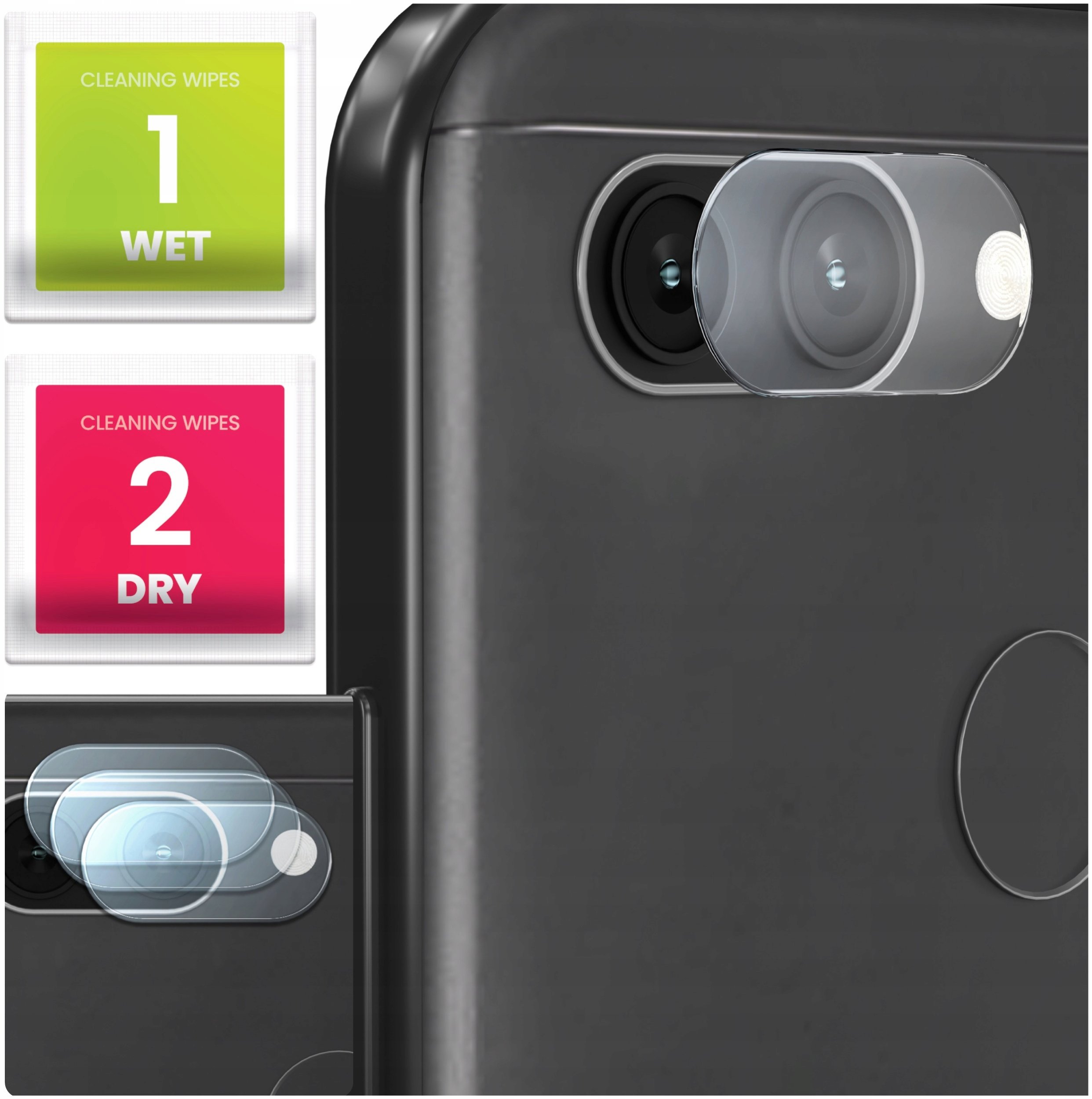 3-PAK Szkło Na Aparat Do Xiaomi Redmi 6 (Hartowane, Ochronne, Na Obiektyw)