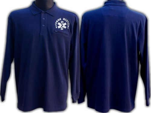 LPP - Promostars Koszulka Polo ratownicza FUNKCYJNA męska z długim rękawem granatowa