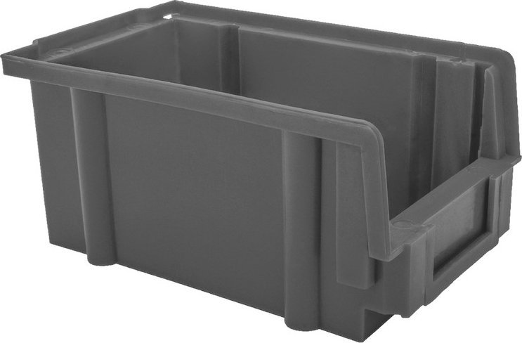 Magazynuj Pojemnik plastikowy warsztatowy, kuweta z polipropylenu. Wym: 149x89x69mm (kolor: popielaty)