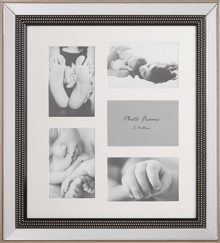 Ramka Shumee Multiramka na 5 zdjęć lustrzana srebrna DALABA