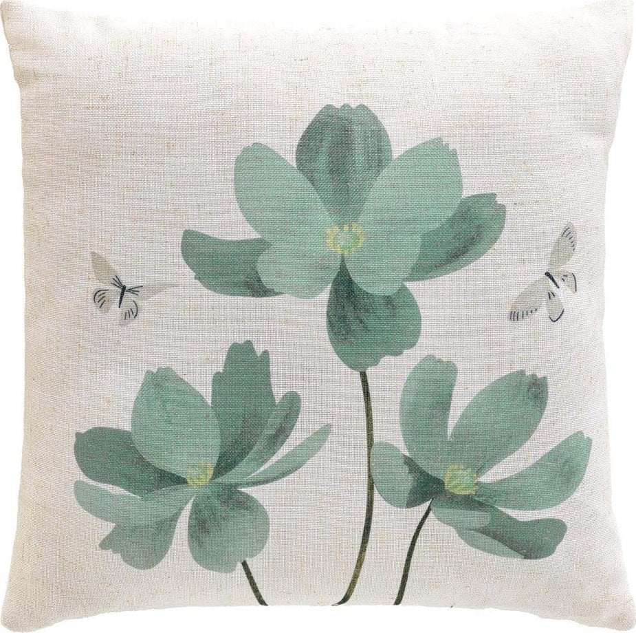 Poduszka dekoracyjna z efektem lnu, 45 x 45 cm, PALMIFLORE