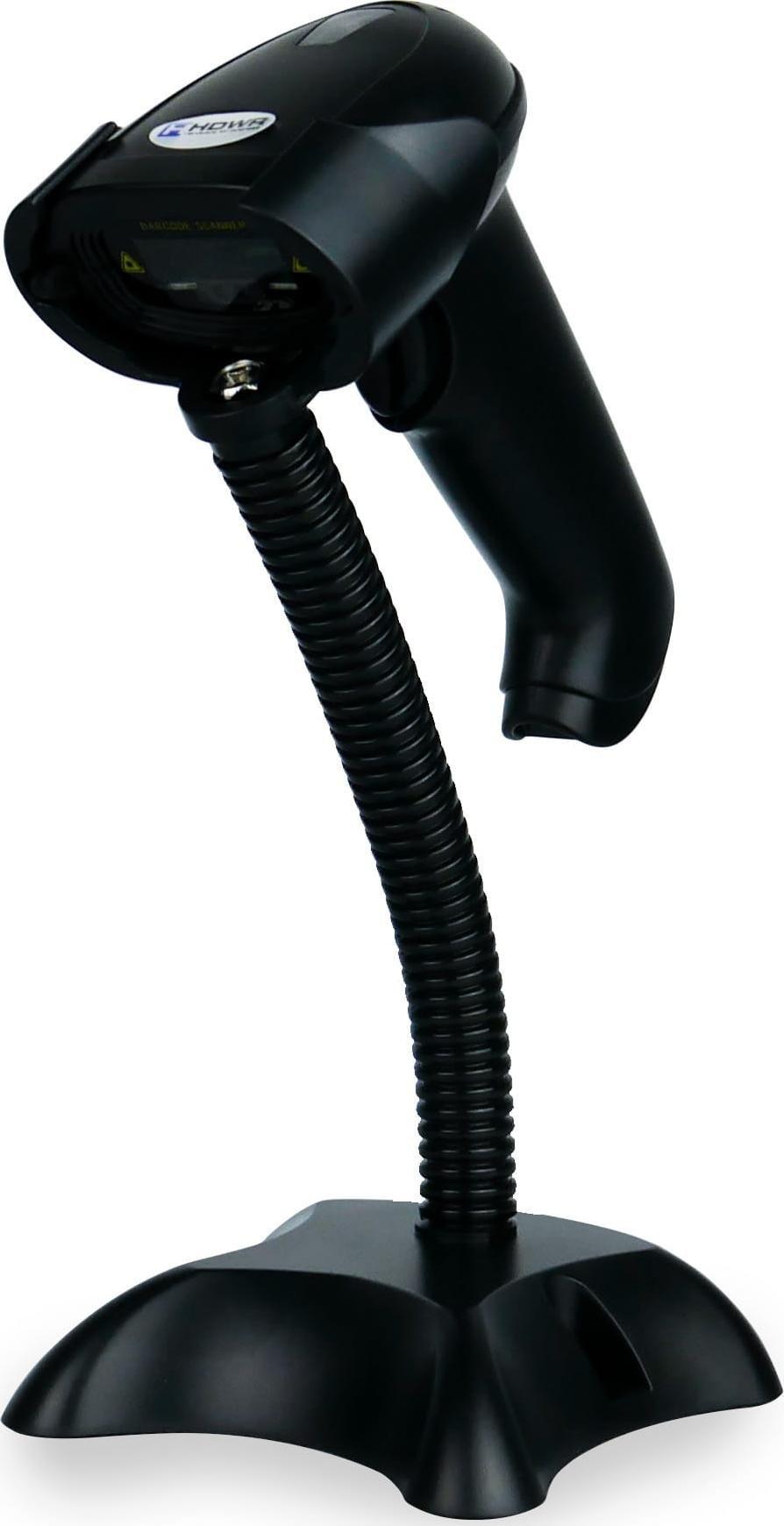 Czytnik kodów kreskowych HDWR Automatyczny czytnik kodów 1D z podstawką i trybem zapamiętywania HD44A