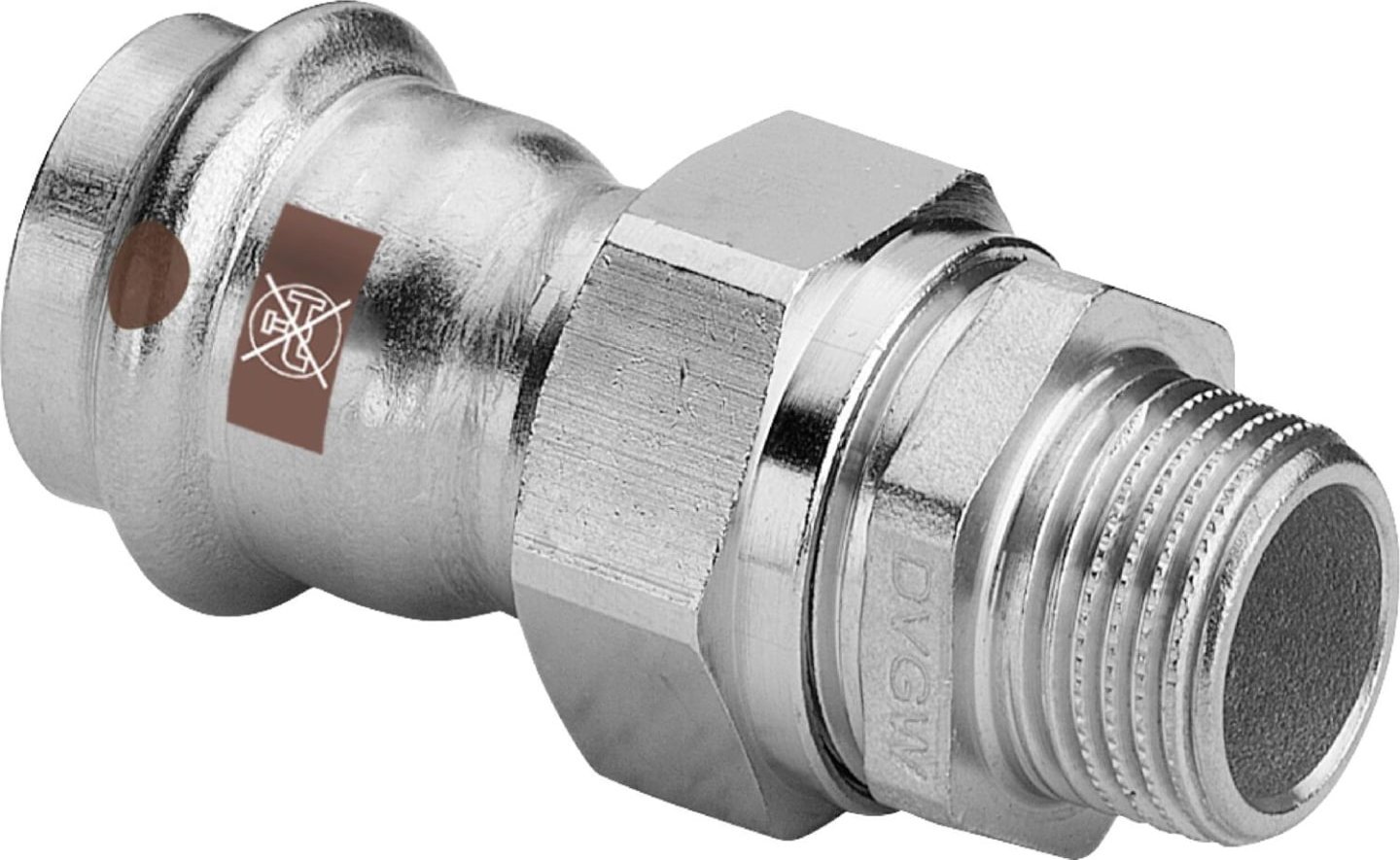 Złączka SANHA-NIROSAN-Stahl szlachetna przejścowa d22x3/4 GZSANHA