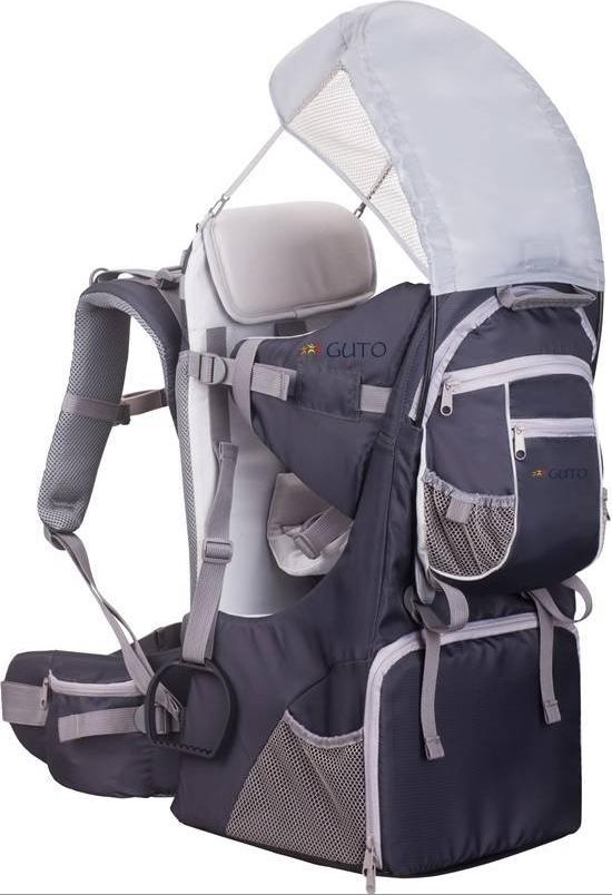 Guto Nosidełko turystyczne Deluxe szare