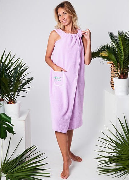 Yeye PAREO - PODOMKA Velvet z ramiączkami YEYE Fioletowy