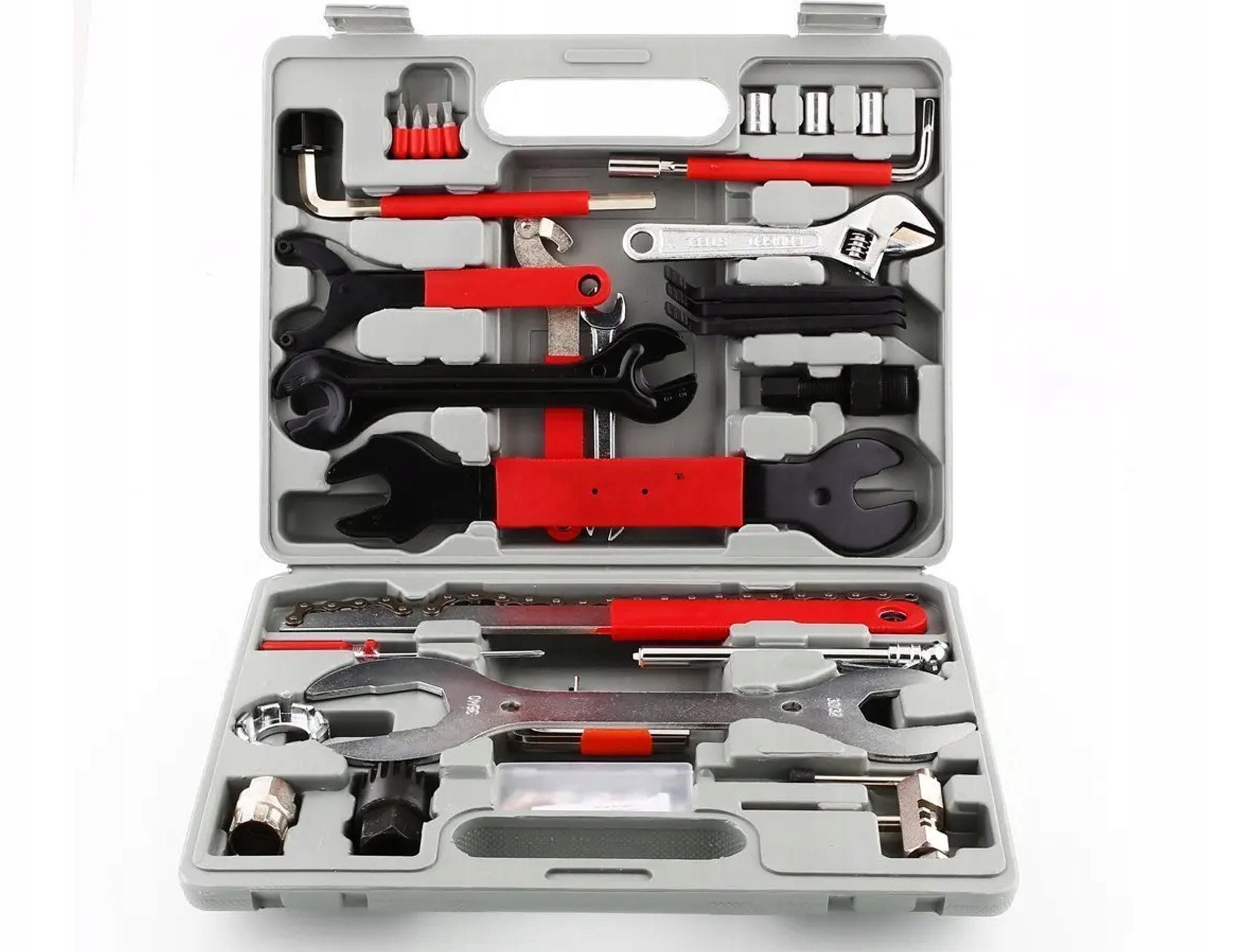 Zestaw Narzędzi Kluczy Rowerowych Do Roweru 44Szt Skrzynka Z Narzędziami