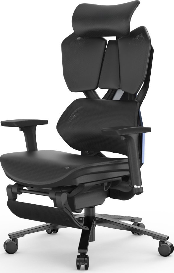 Fotel ergonomiczny gamingowy Angel Furia PRO z podnóżkiem