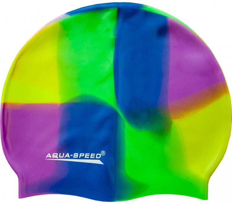 Aqua-Speed Czepek Silikon Bunt granatowo-fioletowo-zielony (49116)