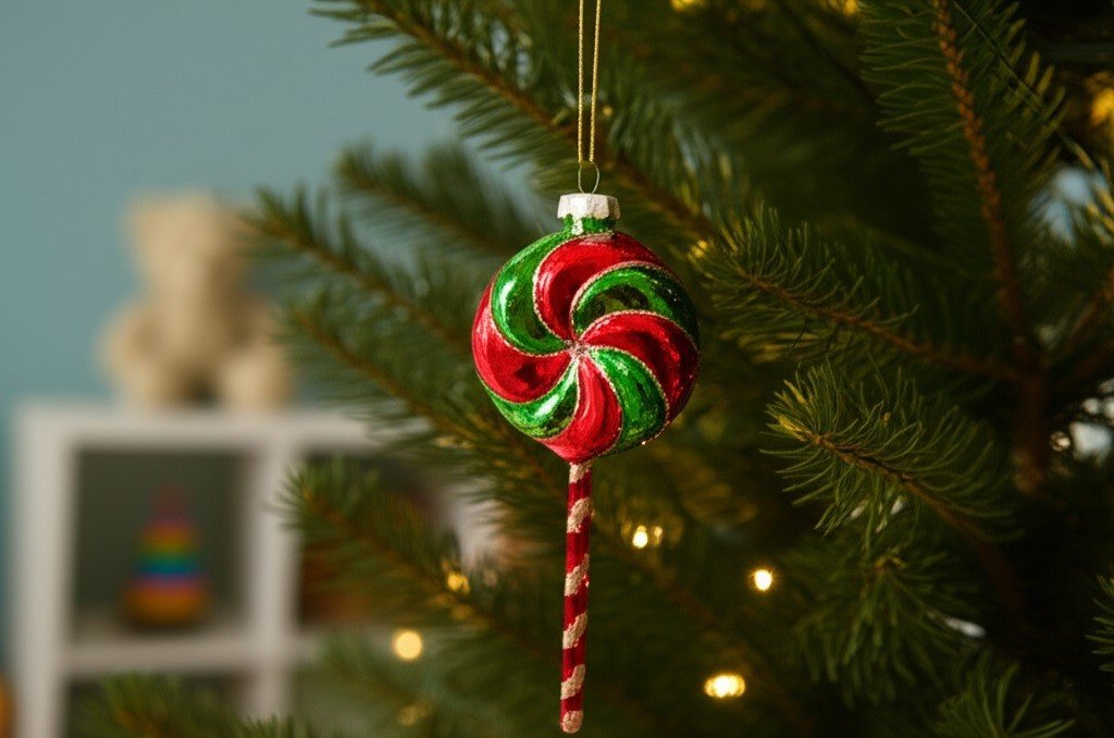 Bombka szklana Lizak 14,6 cm