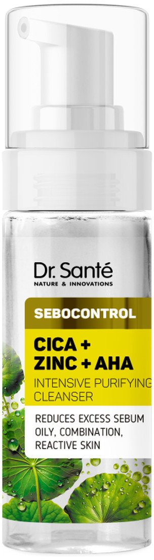 Dr. Sante Sebocontrol Pianka Do Twarzy Cica + Zinc + AHA 150ml