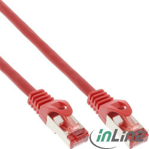 InLine Patchcord, Cat.6, S/FTP, 3m, czerwony (76403R)