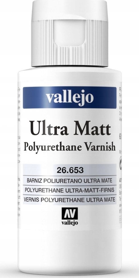 Vallejo Vallejo: Ultra Matt Polyurethane Varnish 60ml