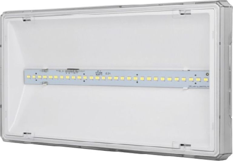 AWEX Oprawa awaryjna EXIT L IP65 LED 6W 850lm 1h jednozadaniowa PT biała ETL/6W/B/1/SE/PT/WH - ETL/6W/B/1/SE/PT/WH