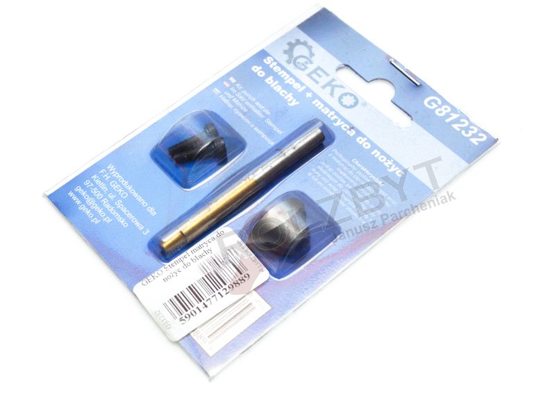 Geko Stempel + matryca do noży do blachy (G81232)