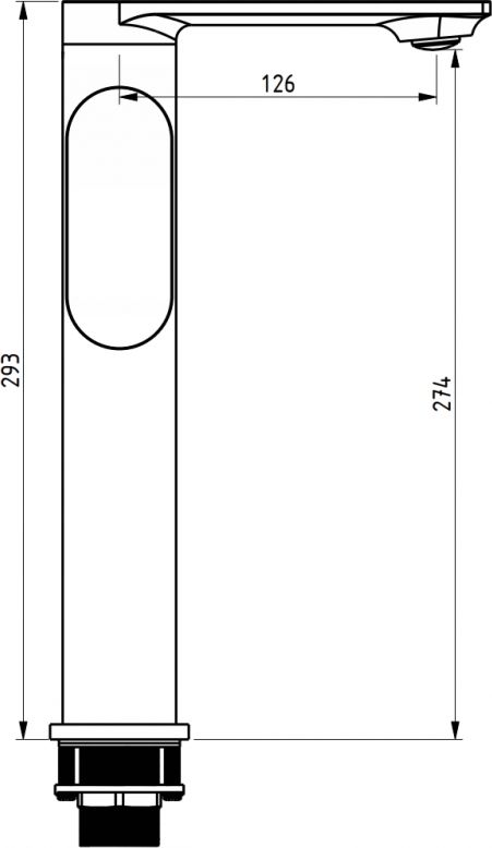 Bateria umywalkowa Mexen Milo stojąca czarny