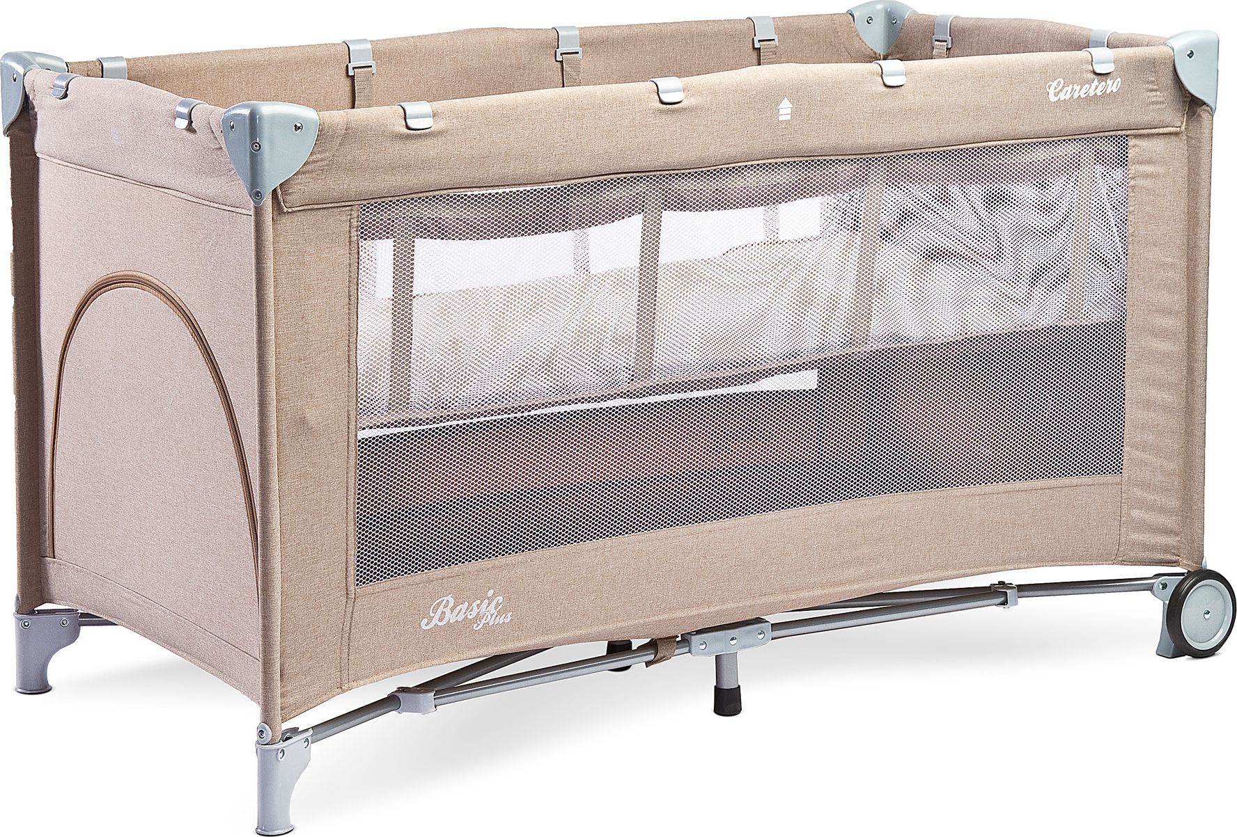 Caretero Łóżeczko turystyczne Basic Plus Beżowe