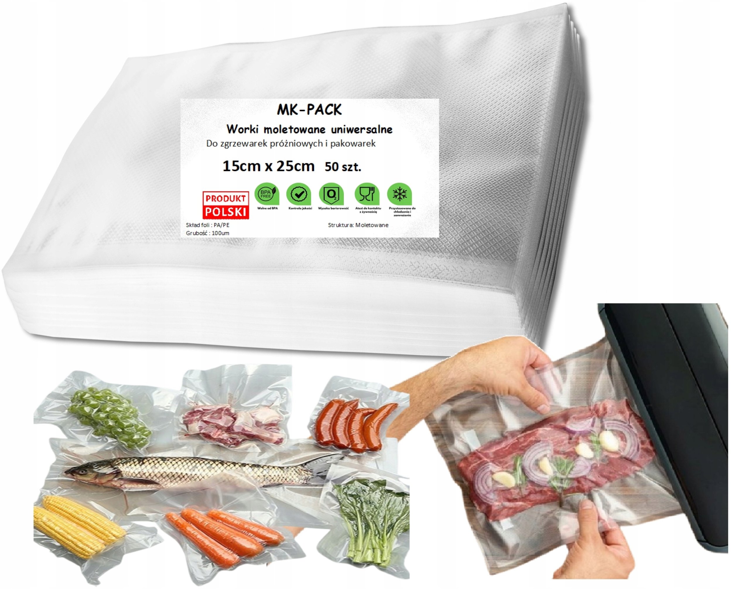 Huslog Worki do zgrzewarki próżniowej HUS1015