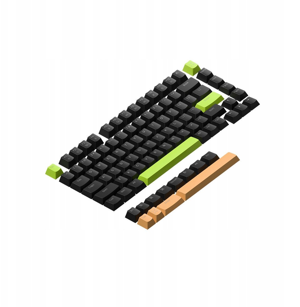 Nuphy - Electro & Ethereal Shine-through PC Keycaps - Nasadki do klawiatury mechanicznej Electro & Ethereal