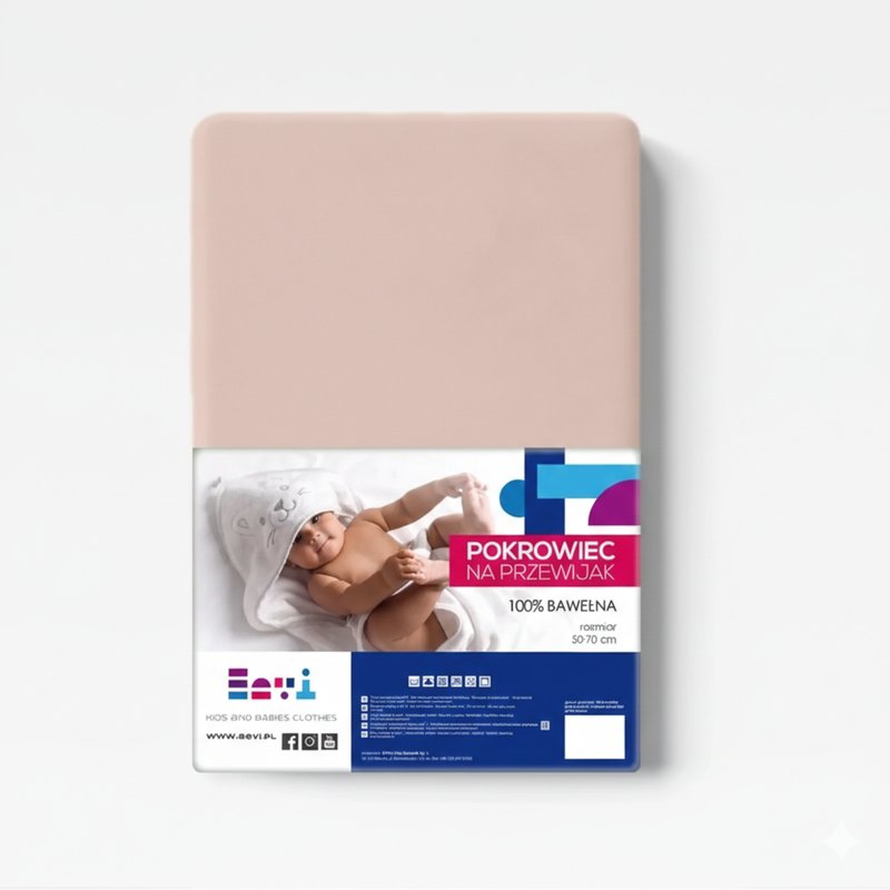 Pokrowiec na przewijak 70x50 beż