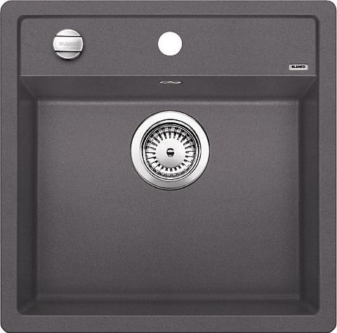 Zlewozmywak Blanco Dalago 5 Silgranit szarość skały z korkiem automatycznym (518848)