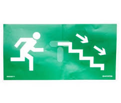 Es-System Piktogram 150x300 prawo doł schody (9849031)