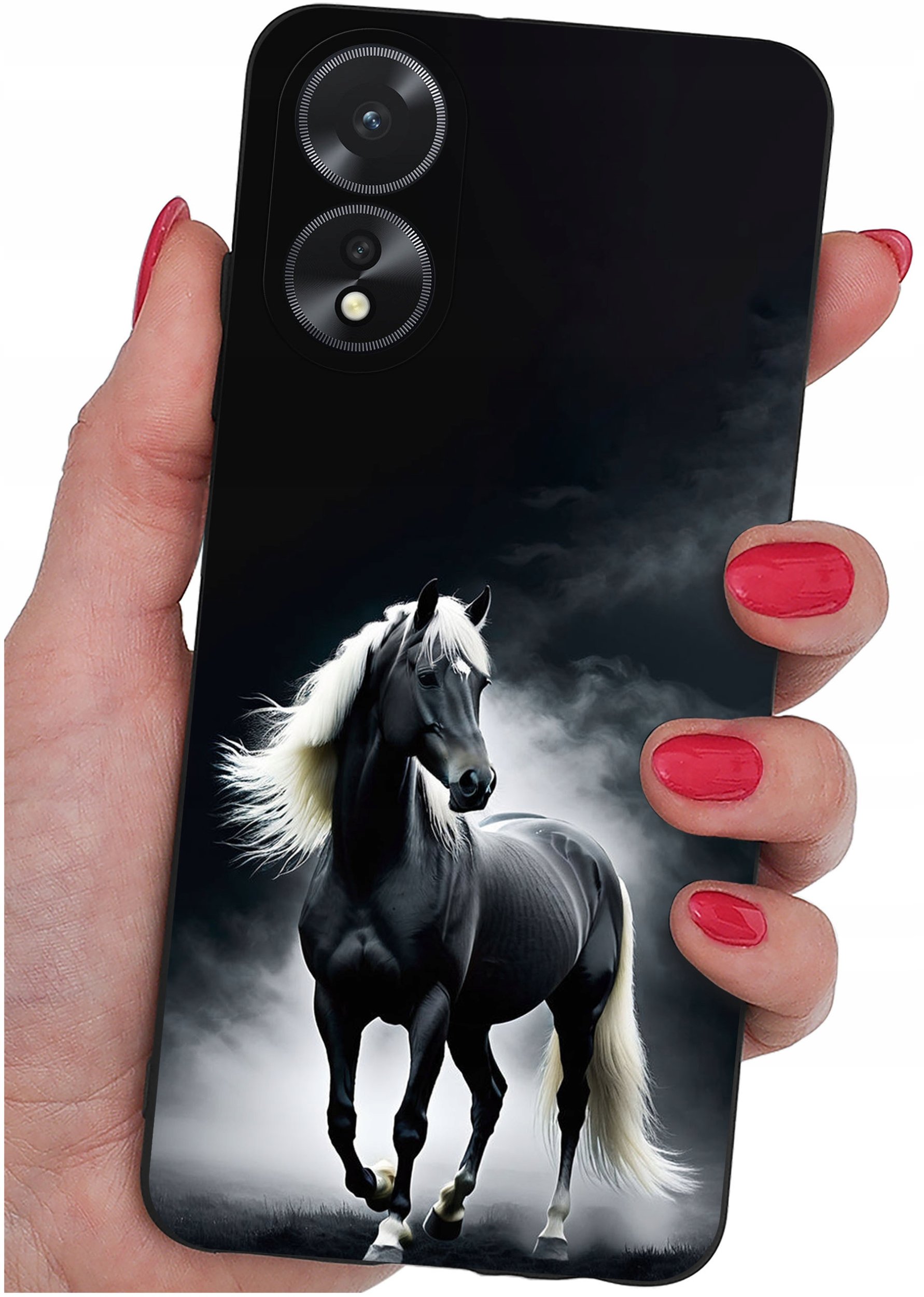 ETUI do Oppo A38 4G WZORY |SILIKONOWE MATT CASE + SZKŁO 9H