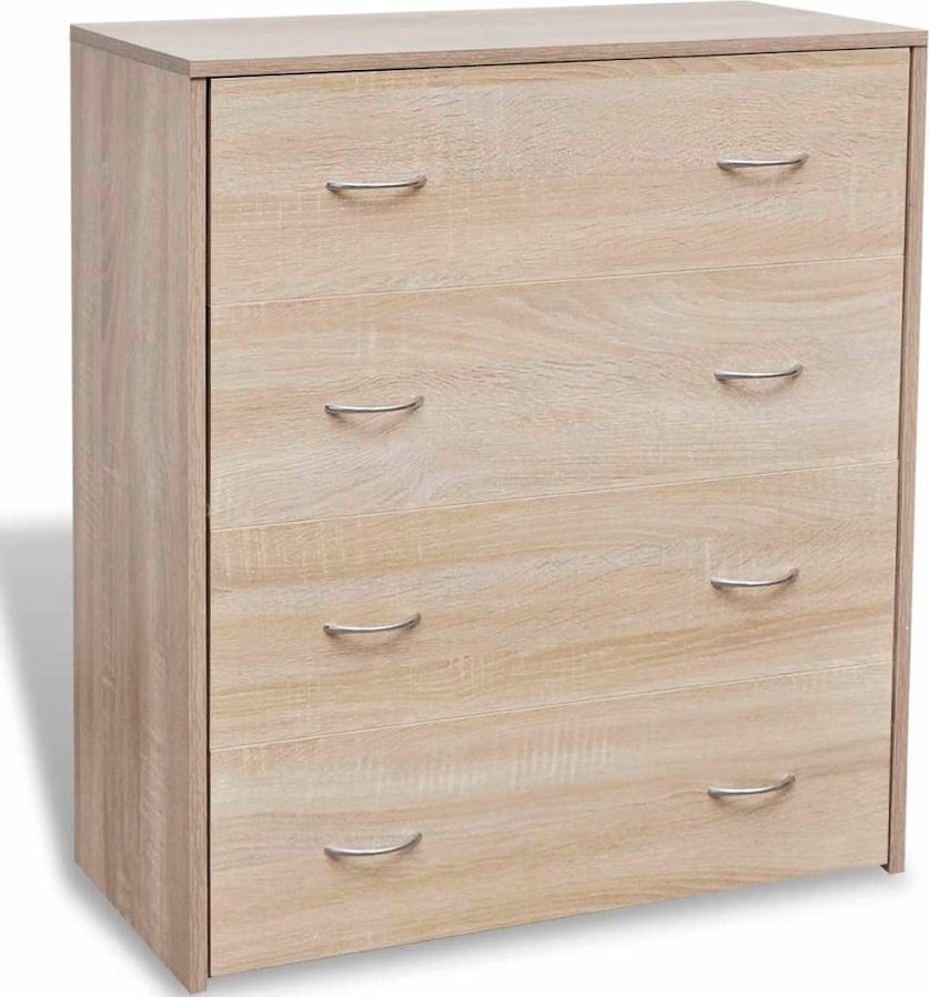 Elior Komoda z 4 szufladami w kolorze dębu - Rahim