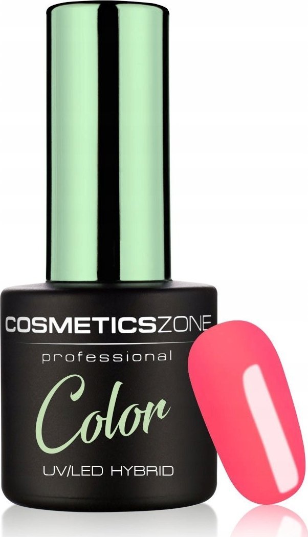 Cosmetics Zone Lakier hybrydowy hipoalergiczny neonowy różowy 7ml - Neon Coral N9
