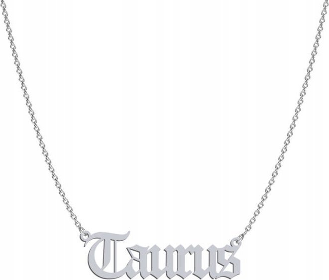 Radziszewska Jewellery Naszyjnik Srebrny Byk Taurus Znak Zodiaku Łańcuszek 925 ŻYCZENIA GRATIS