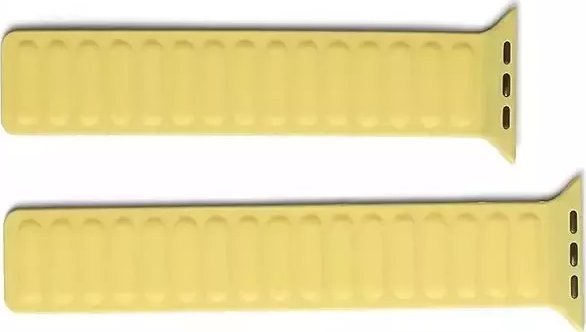Beline Beline pasek Apple Watch Magnetic 42/44/45/49mm żółty /yellow