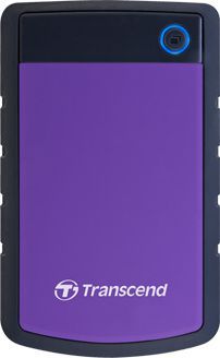 Dysk zewnętrzny HDD Transcend 25H3 4TB Czarno-fioletowy (TS4TSJ25H3P)