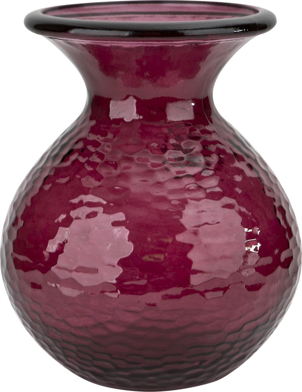 San Miguel Wazon szklany 24,5 cm bordowy 4828 Paradise San Miguel recykling