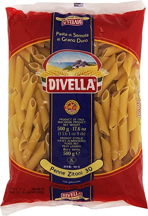 Makaron rurki Penne Zitoni 30 500g - Divella