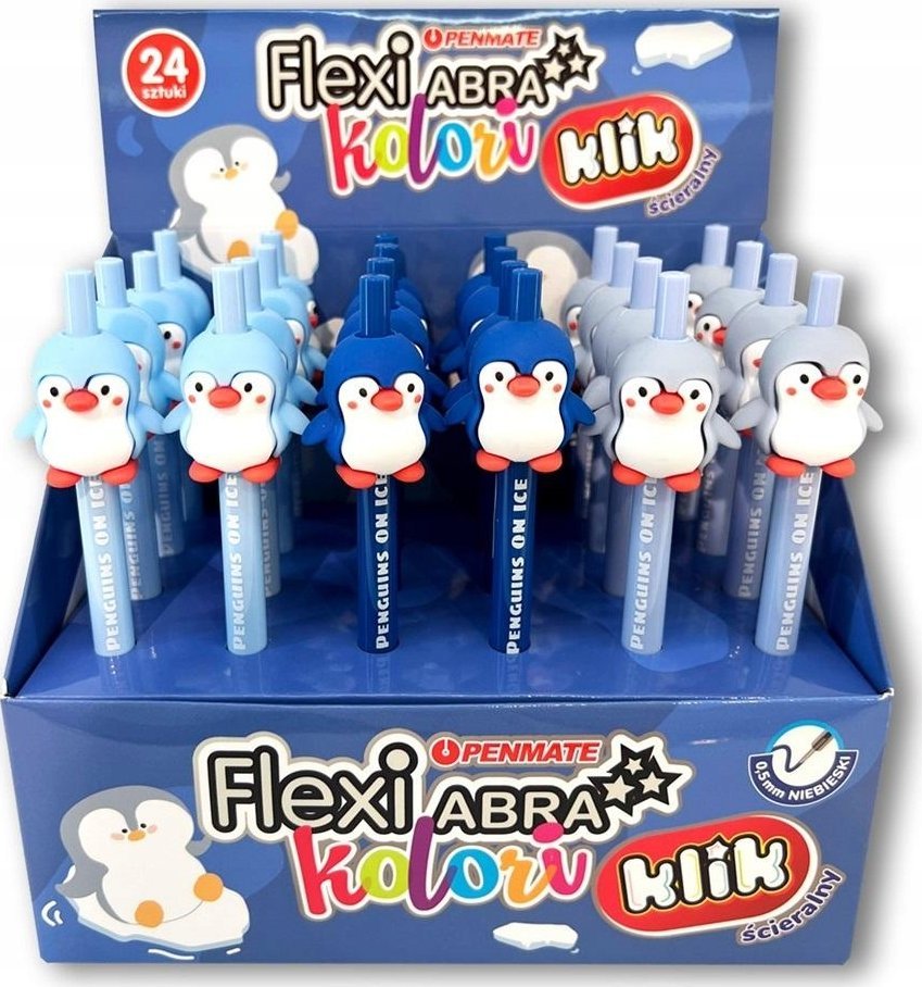 Teka Długopis ¶cieralny Flexi Abra Peguin (24szt)
