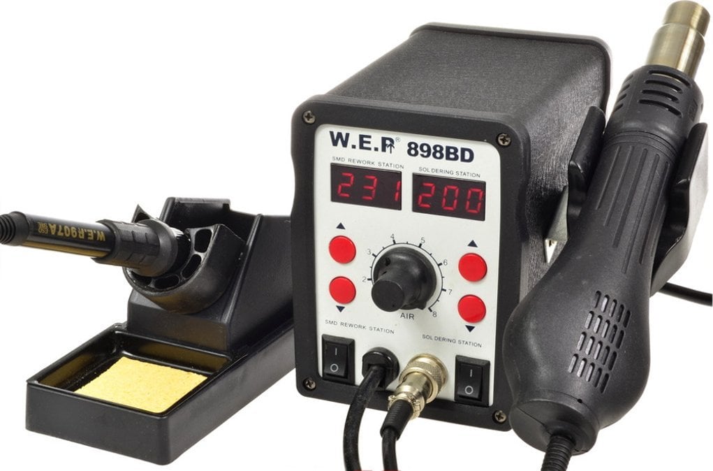 Litavimo stotelė 2in1 WEP 898BD su karštu oru Hotair 700W