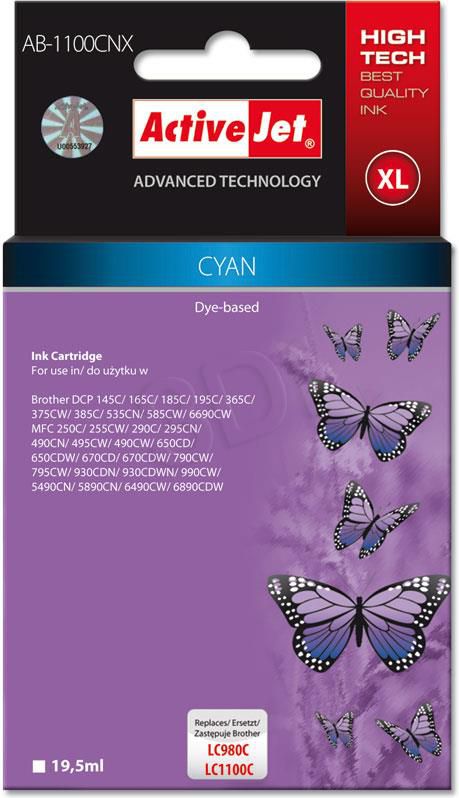 Tusz Activejet tusz AB-1100CNX / LC-1100C / LC-980C (cyan)