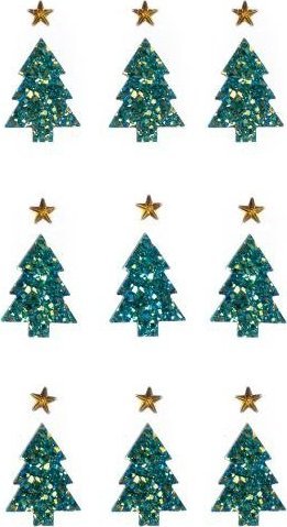 Dalprint Kryształy samoprzylepne DPCRAFT 18 szt. Choinki