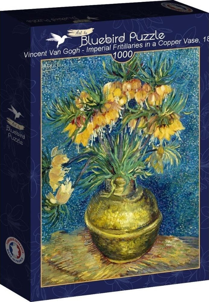 Puzzle 1000 Kwiaty w miedzianym wazonie, Vincent