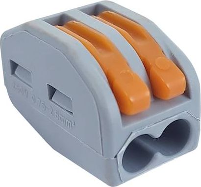 ELS Elektrotechnika Szybkozłączka 2x 0,75-2,5mm2 z dźwigniami zwalniającymi (ZL2)