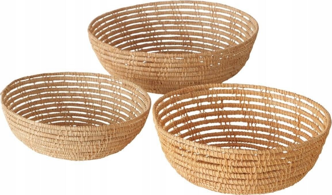 Boltze Koszyk pleciony Palmina, 3 sztuki, palma areka