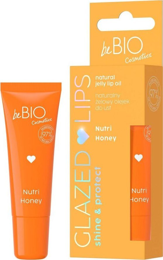 beBIO Glazed Lips naturalny żelowy olejek do ust Nutri Honey 10ml