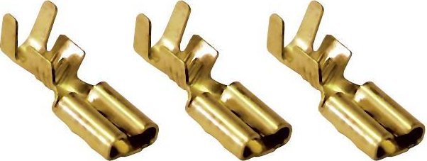 Tracon Electric Nieizolowana nasuwka konektorowa miedź 4,8x0,5mm, 0,5-1mm (100 szt)