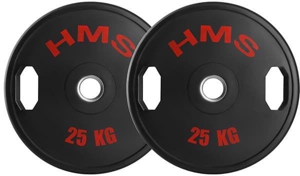 TOG25 2 x 25 KG TALERZ OLIMPIJSKI OGUMOWANY 2 x 25 KG HMS