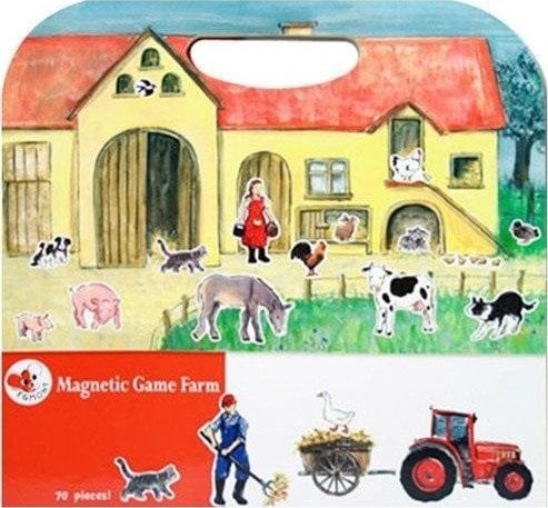 Układanka, gra magnetyczna, Farma