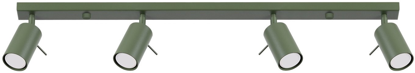 Plafon Ring 4L Zielony Oliwkowy Gu10 Max 10W Ledw Sollux Lighting